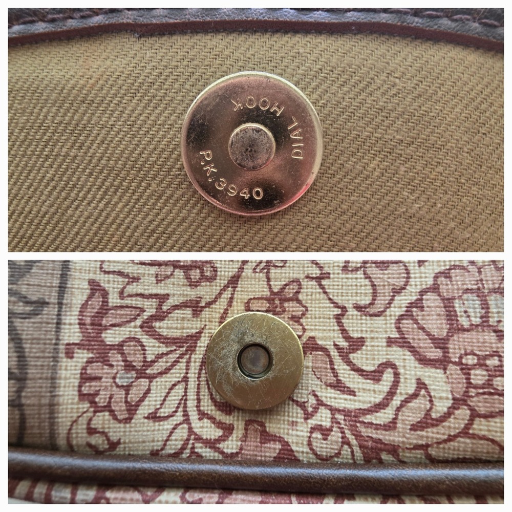 Liz Claiborne Bag Vintage Y2K Crossbody Brown Floral Cottagecore Boho Small - Picture 13 of 15